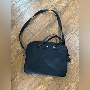 Kate Spade New York Black Nylon Laptop Shoulder Bag